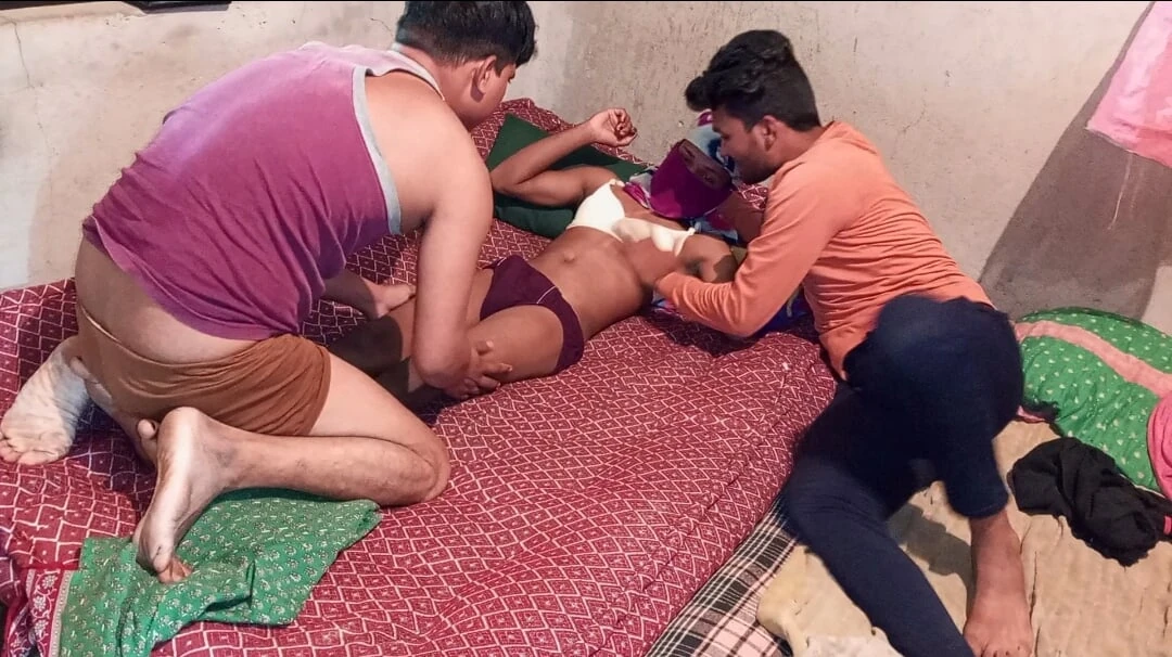 Indian Village Threesome Shemale – Shemale Invites Two Young Boys To Her House And Quench Their Ass Thirst – Hindi Voice